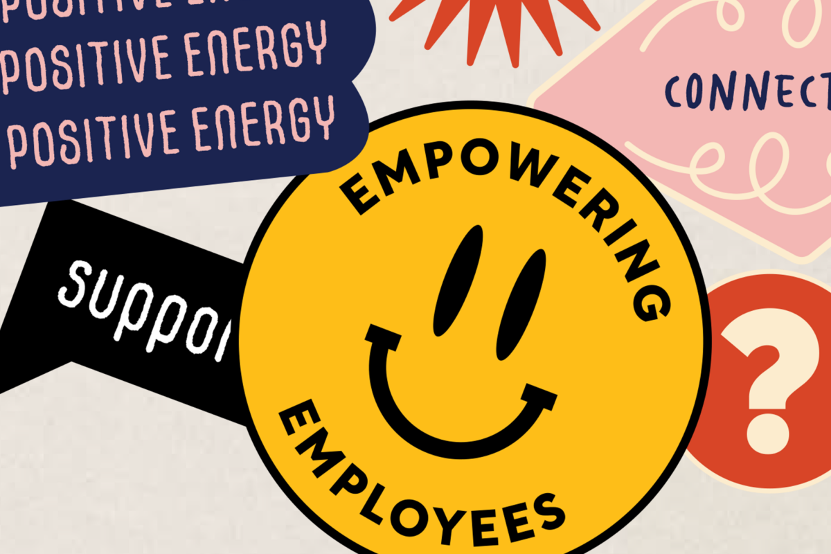 Empowering employees smiley face