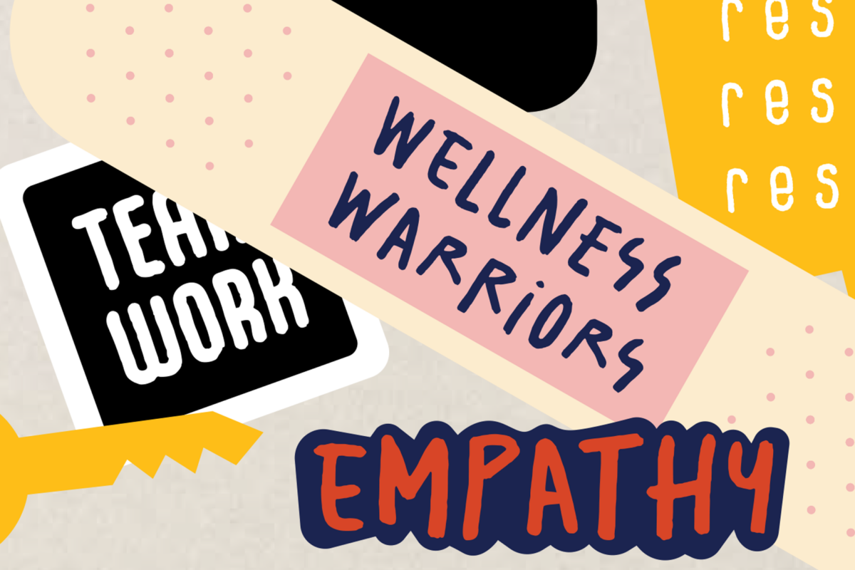 Wellness warriors and empathy word blocks
